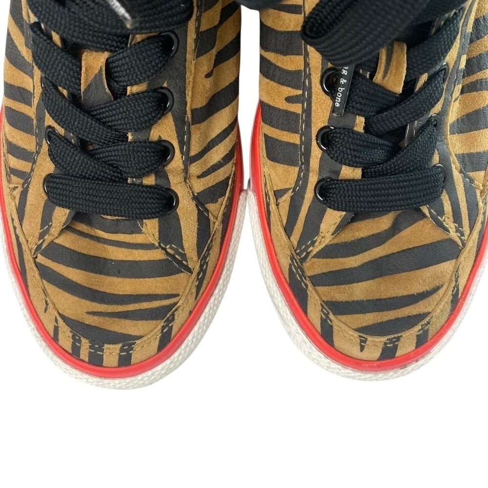 RAG & BONE Army Animal-Print Low Top Suede Sneakers Size 37.5 - Picture 7 of 10